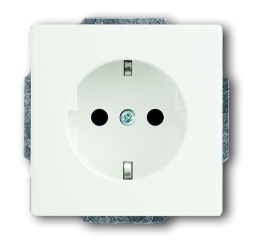 Socket insert Safety Shutter studio white matt   Platform 63