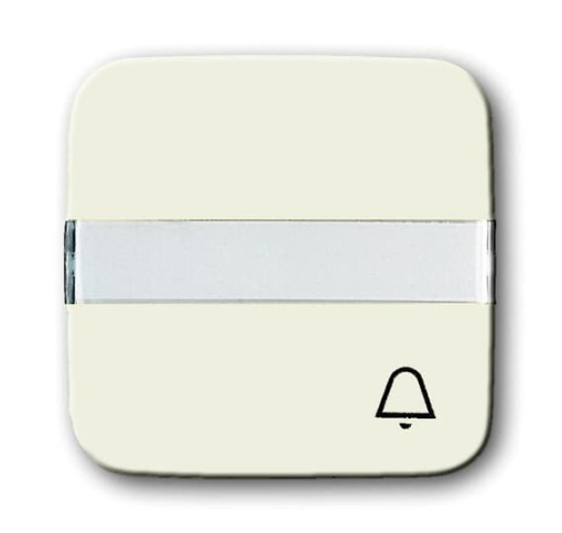 Mechanical Controls Symbol bell for Switchpush button Single rocker white  BuschDuro 2000 SI