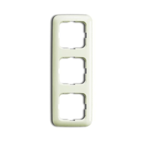 Cover frame 3gang white  BuschDuro 2000 SI