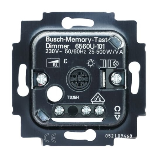 Flush Mounted Inserts Touch control button 230 V