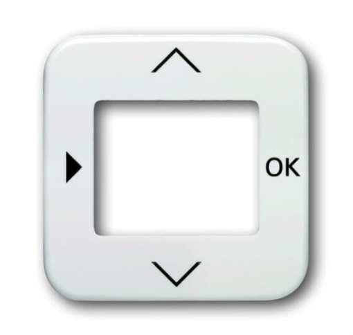 Electronic Controls Symbols "play, up, down, ok" for Time switch Central cover plate alpine white - Reflex SI