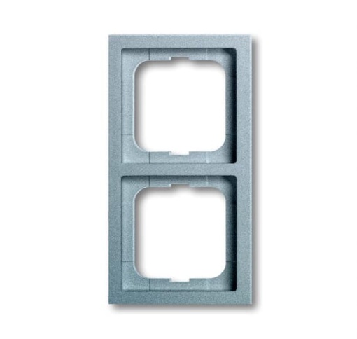 Cover frame 2gang aluminium silver  future linear