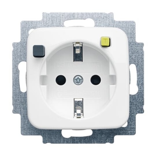 FISchukomat SCHUKO socket insert Protective Contact SCHUKO 30 mA alpine white  Reflex SI