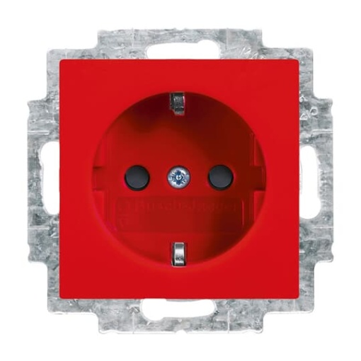 SCHUKO socket insert Safety Shutter red  - Busch-balance SI