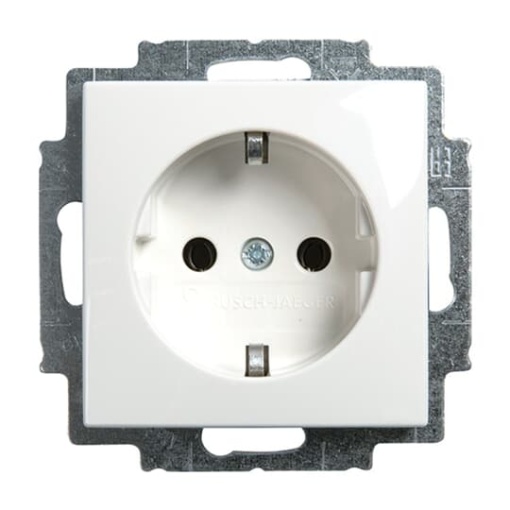 SCHUKO socket insert alpine white  - Busch-balance SI