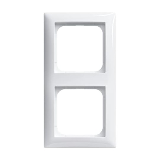 Cover frame 2gangs alpine white  Buschbalance SI