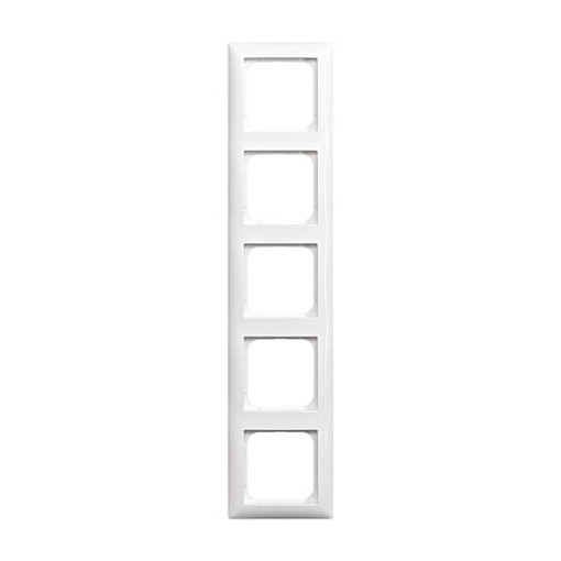 Cover frame 5gangs alpine white  Buschbalance SI