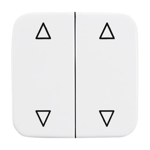 Rocker with legend Symbol arrows for Venetian blind Single rocker alpine white  Reflex SI