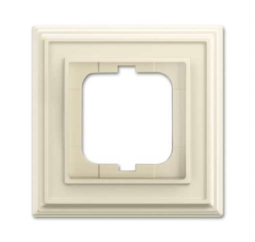 Cover frame 1gangs ivory white  BuschDynasty