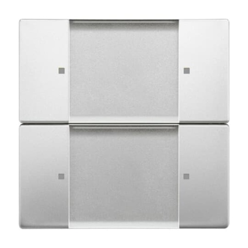 Control Element for Switchdimmer Zigbee 2gang Radio Control stainless steel - Pure Stainless Steel