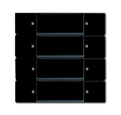 Wall sensor for ZigBee Light Link 4 channel 4gang Radio Control black matt  63x63
