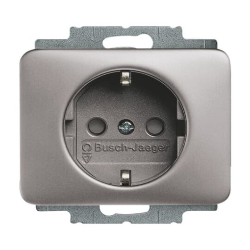 SCHUKO socket insert Safety Shutter platinum  - alpha