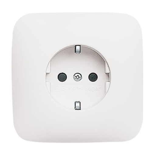 SCHUKO socket Safety Shutter alpine white  - Reflex SI