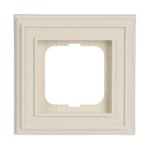 Cover frame 1gangs ivory white  BuschDynasty