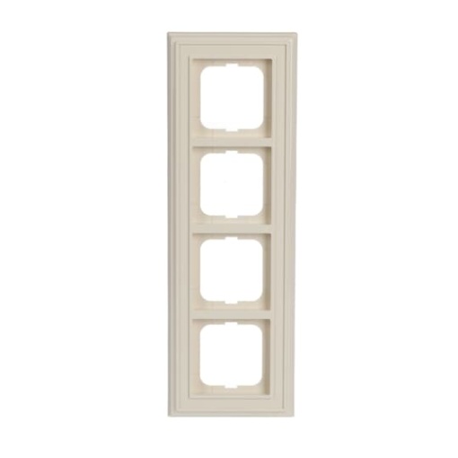Cover frame 4gangs ivory white  BuschDynasty