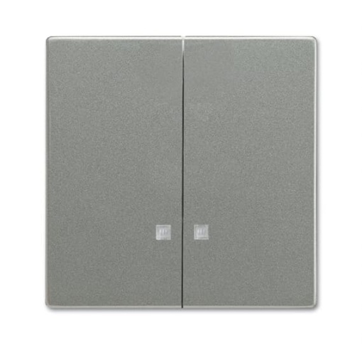 Mechanical Controls for Switchpush button, Two-part rocker grey metallic - Platform 63