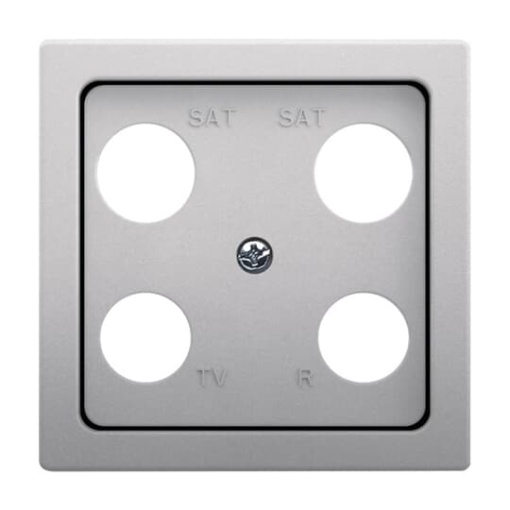 Cover plate SAT 4 gang stainless steel - Pure Stainless Steel