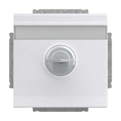 SCHUKO Socket insert with labelling field Safety Shutter with Hinged Lid and Cylinder Lock with different locking aluminium silver  - Platform 63