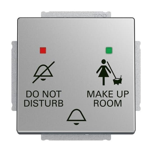Bell pushswitch DND  MUR insert DND MUR and Symbol bell Single push button 1P pole 1NO stainless steel  Pure Stainless Steel