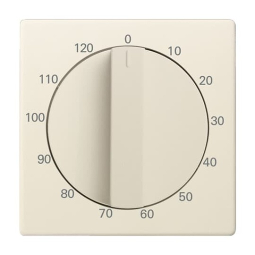 Cover plate with legend 10 ... 120 Min for Time switch, Turn button ivory white - Platform 63