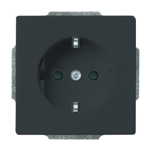 SCHUKO socket insert Safety Shutter anthracite  - Platform 63