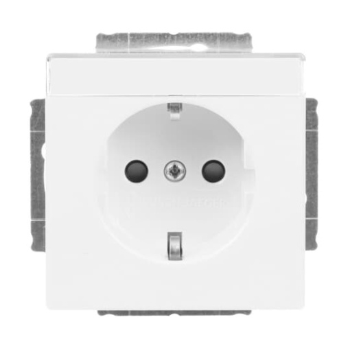 SCHUKO socket insert Safety Shutter studio white  - Platform 63