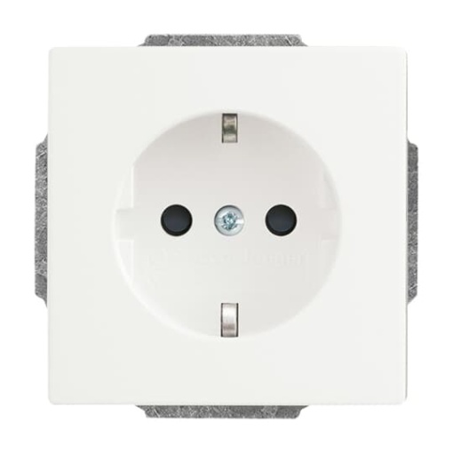 SCHUKO socket insert Safety Shutter studio white matt  - Platform 63