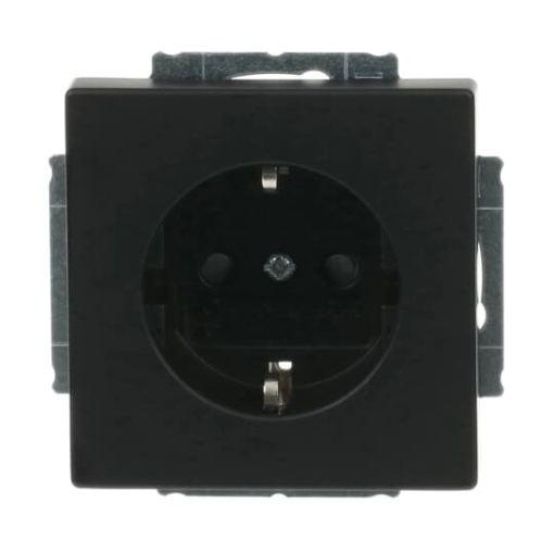 SCHUKO socket insert Safety Shutter black matt  - Platform 63