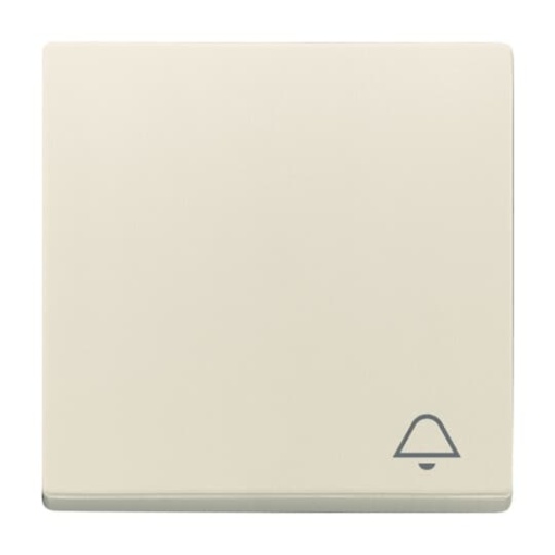 Rocker with legend Symbol "bell" for Switchpush button, Single rocker ivory white - Platform 63