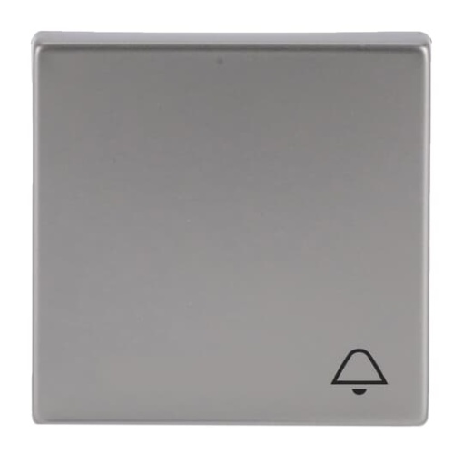 Rocker with legend Symbol "bell" for Switchpush button, Single rocker stainless steel - Pure Stainless Steel