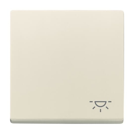 Rocker with legend Symbol "light" for Switchpush button, Single rocker ivory white - Platform 63