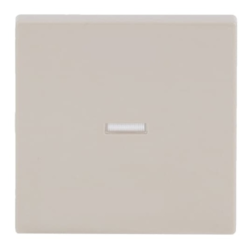 Rocker Label space with Small Transparent Calotte for Switchpush button, Single rocker ivory white - Platform 63