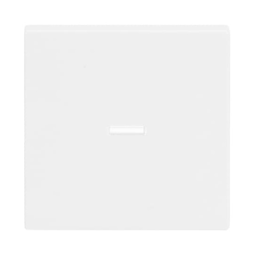 Rocker Label space with Small Transparent Calotte for Switchpush button, Single rocker studio white - Platform 63