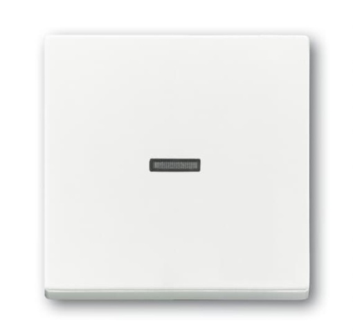 Mechanical Controls Label space with Small Transparent Calotte for Switchpush button, Single rocker studio white - Platform 63