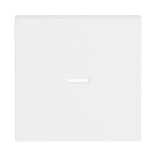 Rocker Label space with Small Transparent Calotte for Switchpush button, Single rocker studio white matt - Platform 63