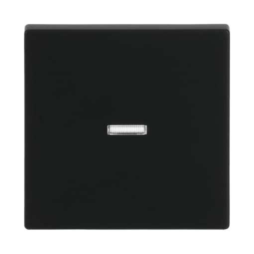 Rocker Label space with Small Transparent Calotte for Switchpush button, Single rocker black matt - Platform 63