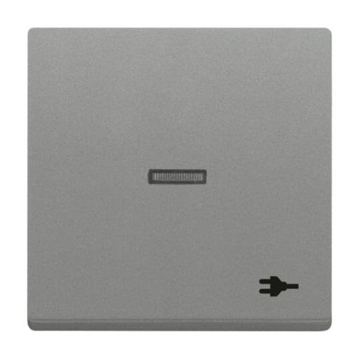 Rocker for Switchpush button, Single rocker grey metallic - Platform 63