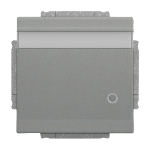 SCHUKO socket insert Without imprint Safety Shutter with Hinged Lid grey metallic  - Platform 63