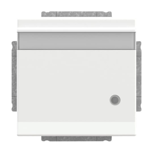 SCHUKO Socket insert with labelling field Safety Shutter with Hinged Lid studio white  - Platform 63