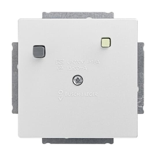 Buschmat RCD  Insert Protective Contact SCHUKO RCD 30 mA stainless steel  Pure Stainless Steel