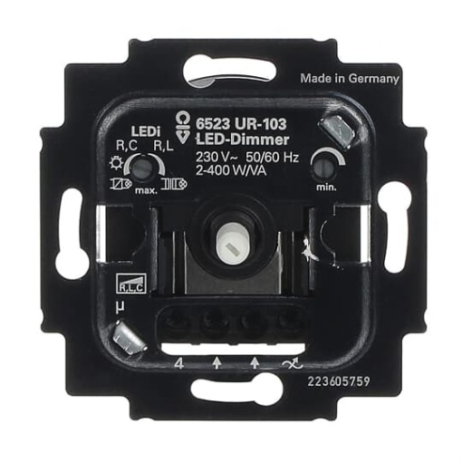 BuschRotaryDimmer Insert Turnpush button 230 V 2400 VA
