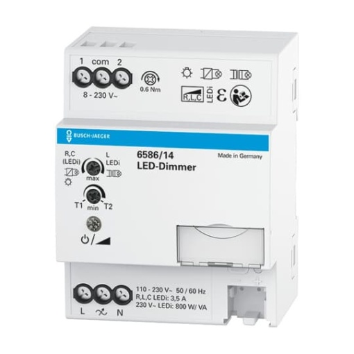 Dimmer MDRC with Push button 20800 VA 8  230 V ACDC 40 modular spacing