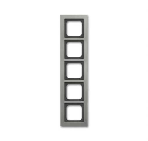 Cover frame 5gang platinum  Buschaxcent pur