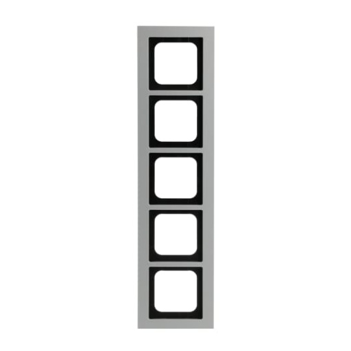 Cover frame 5gang titanium  Buschaxcent pur