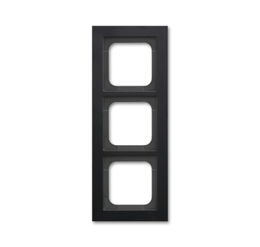 Cover frame 3gang black matt  Buschaxcent pur