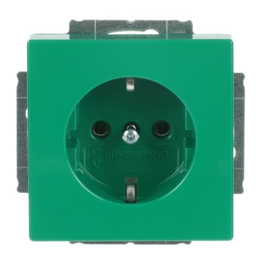 SCHUKO Socket insert with legend SV green  - Platform 63