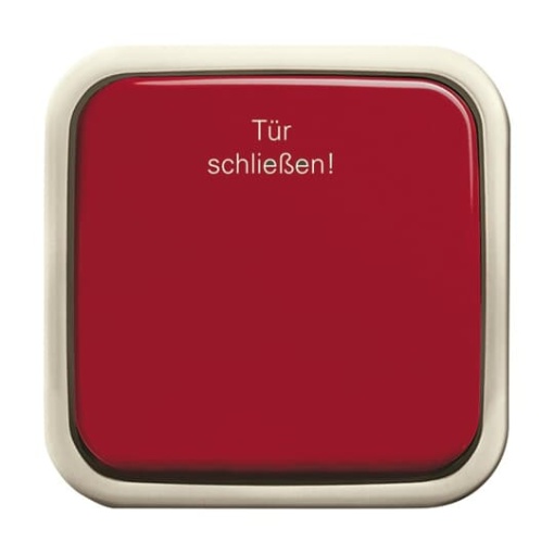 Push switch Tür schließen  Single push button 1P pole 1NC white  BuschDuro 2000SM