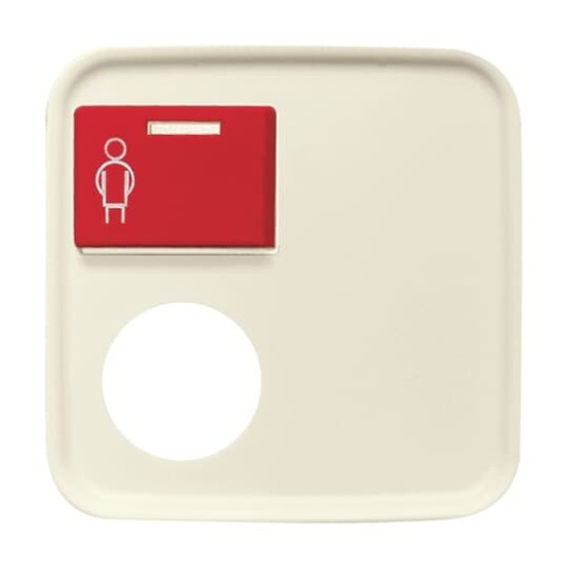 Cover plate 1 gang Red white - Busch-Duro 2000 SI
