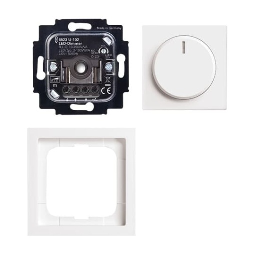 BuschDimmer LED Dimmer set studio white  future linear