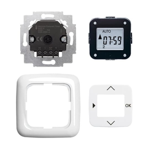 Blind timer set 2gang alpine white  Reflex SI